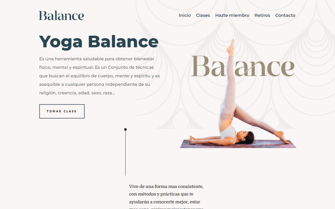 Balance | Landing Page